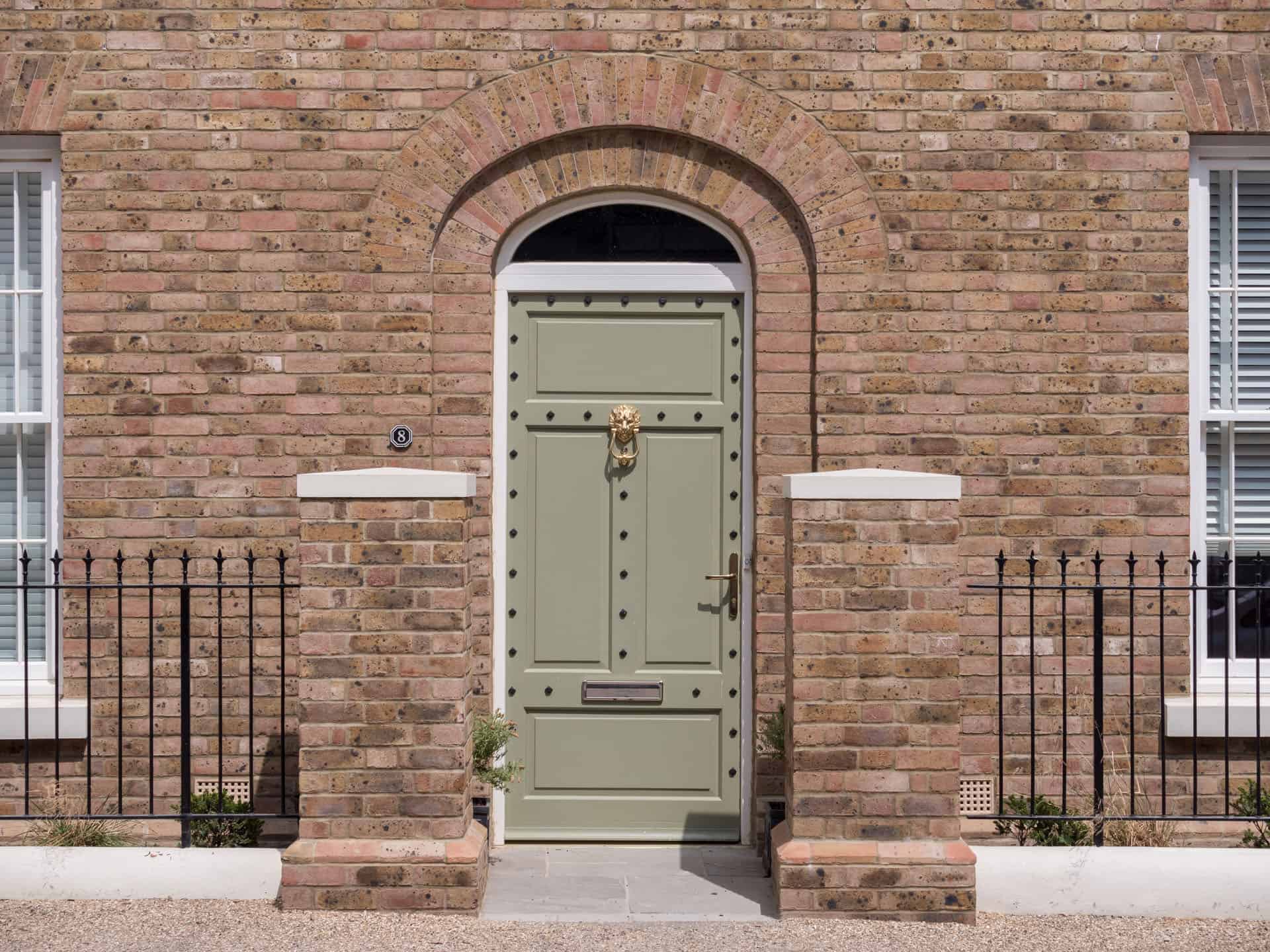 Poundbury Dorchester Clay Brick House and Door